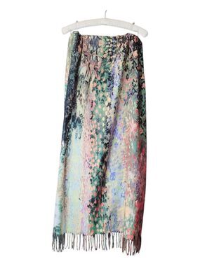Van Gogh Flowering In Garden Print Cashmere Blend Wrap Scarf Art To Wear